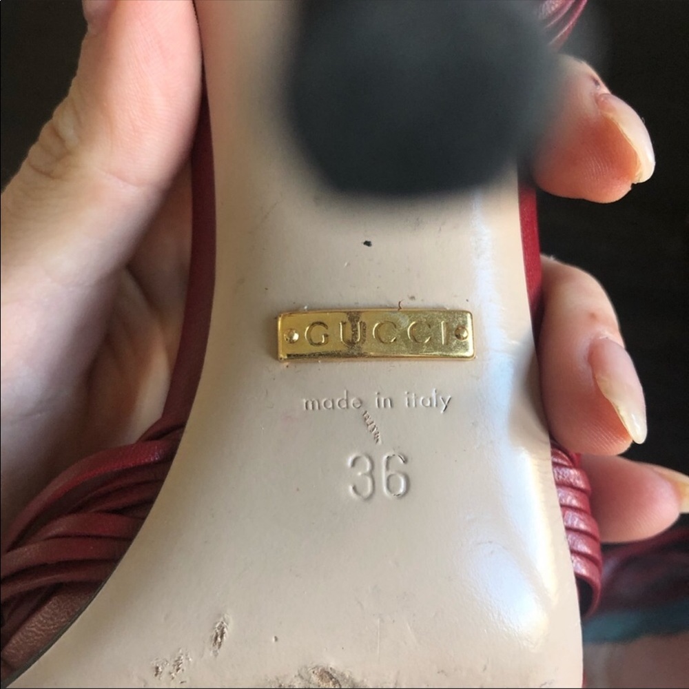 Gucci Red Sandals - Picture 4 of 6